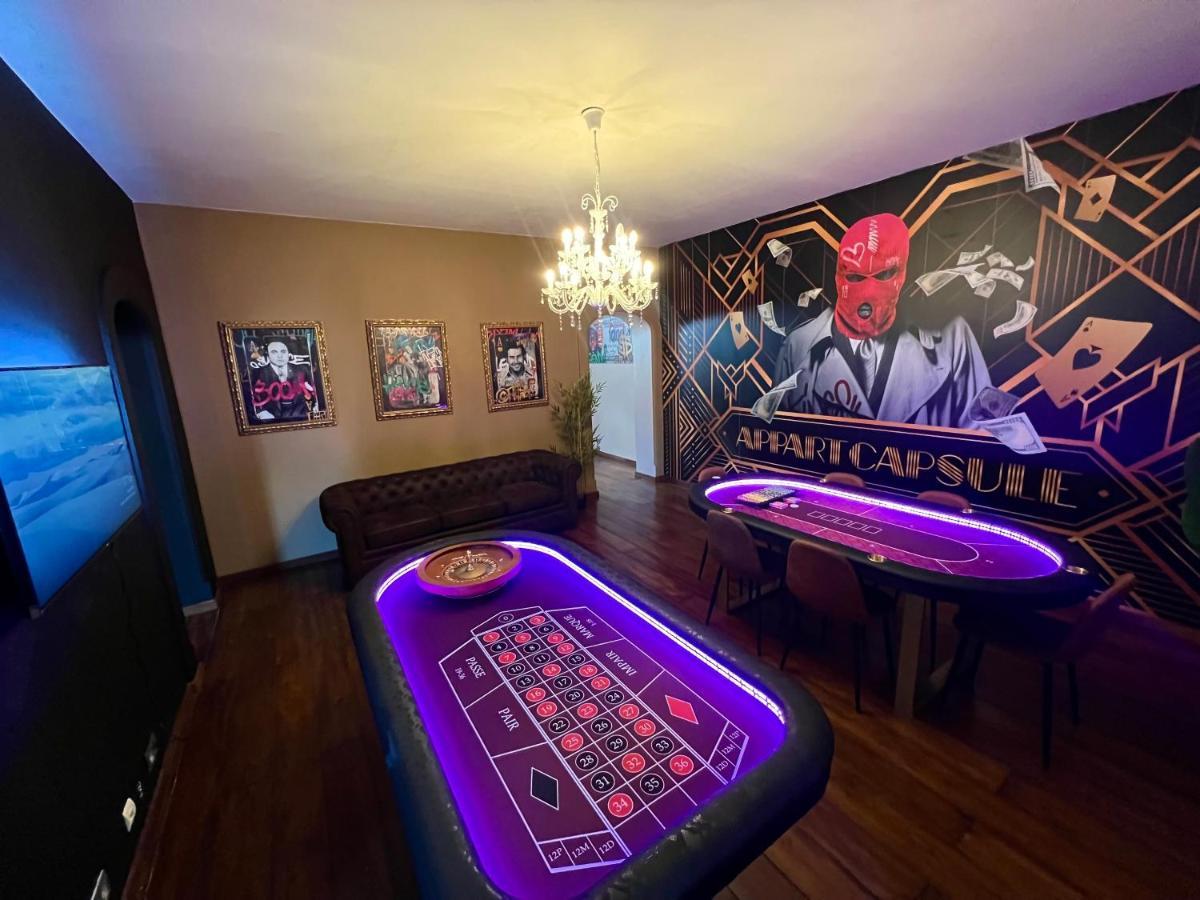 Апартаменти Capsule Casino - Jacuzzi - Billard - Netflix - Console & Jeux Монс Екстер'єр фото